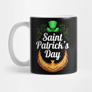 Green Hat And Red Beard With Tribals For St. Patricks Day Mug